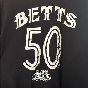 Fanatics Black Graphic Tee with White Lettering